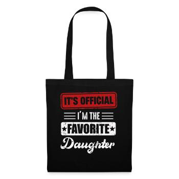 It's Official I'm The Favorite Daughter - Tote Bag - black - Front