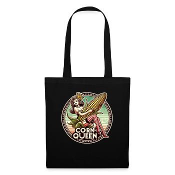 The corn queen with a large corn cob - Tote Bag - black - Front