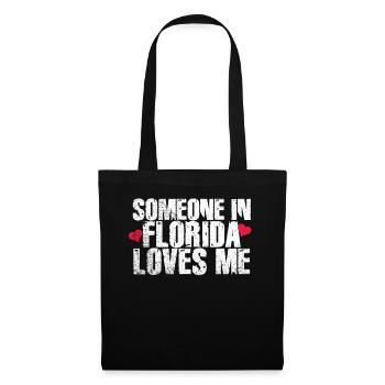 Quelqu’un en Floride m’aime - Sac en tissu - noir - Devant