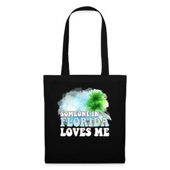 Quelqu’un en Floride m’aime - Sac en tissu - noir - Devant
