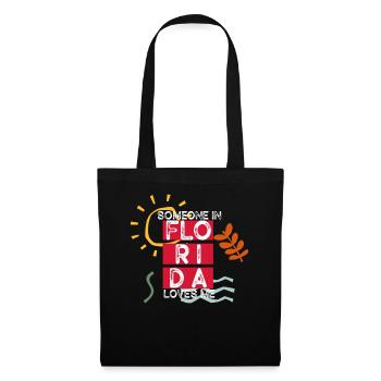 Quelqu’un en Floride m’aime - Sac en tissu - noir - Devant