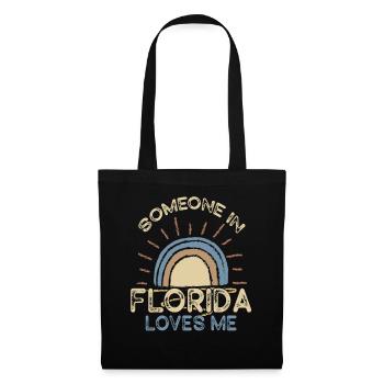 Quelqu’un en Floride m’aime - Sac en tissu - noir - Devant