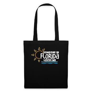 Quelqu’un en Floride m’aime - Sac en tissu - noir - Devant