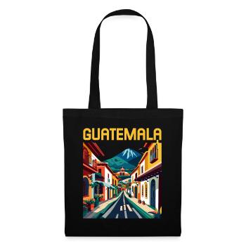 Guatemala Antigua-Barbuda Île des Caraïbes Cadeau - Sac en tissu - noir - Devant