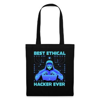 Cybersicherheitsexpertise von ethischen Hackern - Stoffbeutel - Schwarz - Vorne