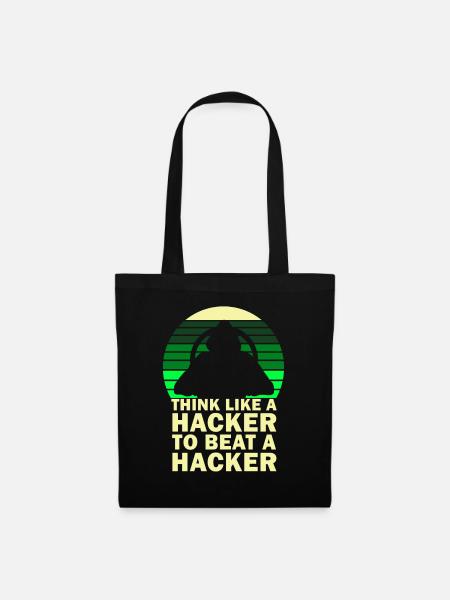 Cybersicherheitsexpertise von ethischen Hackern - Stoffbeutel - Schwarz