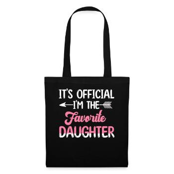 It's Official I'm The Favorite Daughter - Tote Bag - black - Front