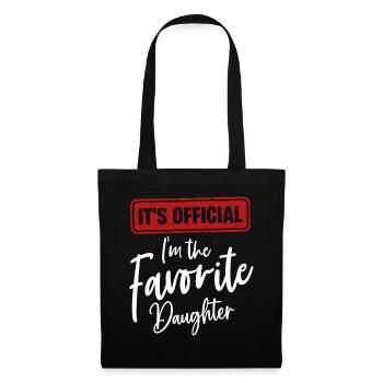 It's Official I'm The Favorite Daughter - Tote Bag - black - Front