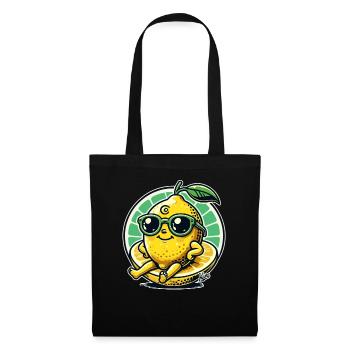 Cool Sunny Happy Lemon - Tote Bag - black - Front