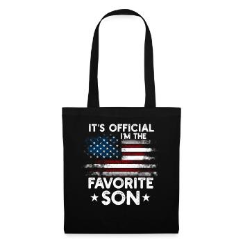 C’est officiel Je suis le fils préféré - Sac en tissu - noir - Devant