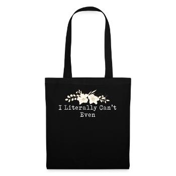 I Literally Cant Even Care - Tote Bag - black - Front