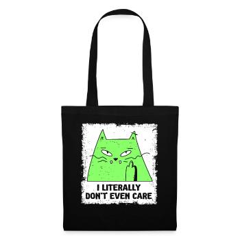 I Literally Cant Even Care - Tote Bag - black - Front