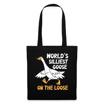Worlds Silliest Goose On The Loose - Tote Bag - black - Front