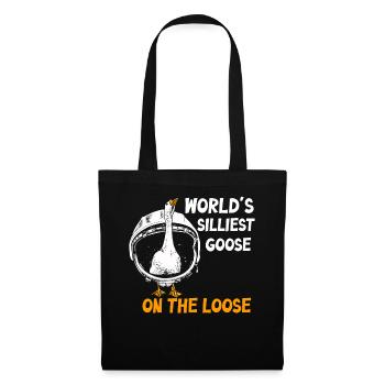 Worlds Silliest Goose On The Loose - Tote Bag - black - Front