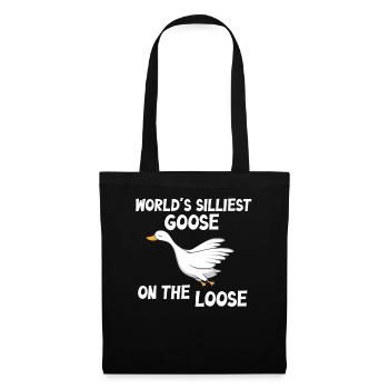 Worlds Silliest Goose On The Loose - Tote Bag - black - Front