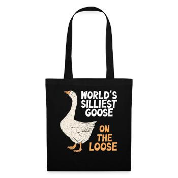 Worlds Silliest Goose On The Loose - Tote Bag - black - Front
