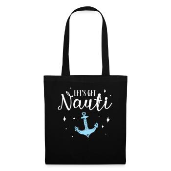 Enterrement de vie de jeune fille de garçon - Sac en tissu - noir - Devant