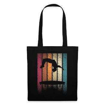 Backflip Salto Acrobaties Parkour Gymnastique Cadeau - Sac en tissu - noir - Devant