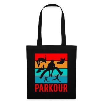 Backflip Salto Acrobaties Parkour Gymnastique Cadeau - Sac en tissu - noir - Devant