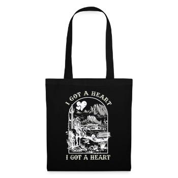 J’ai un cœur comme un camion - Sac en tissu - noir - Devant