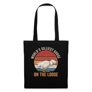 Worlds Silliest Goose On The Loose - Tote Bag - black - Front