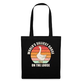 Worlds Silliest Goose On The Loose - Tote Bag - black - Front