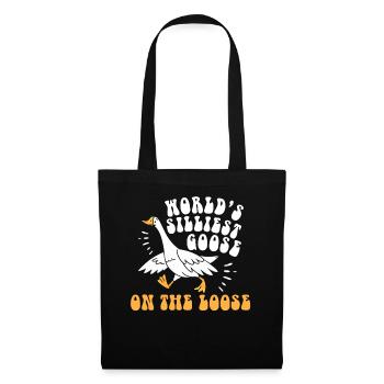 Worlds Silliest Goose On The Loose - Tote Bag - black - Front
