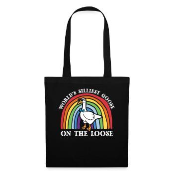 Worlds Silliest Goose On The Loose - Tote Bag - black - Front