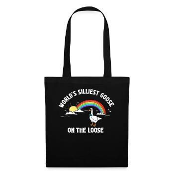Worlds Silliest Goose On The Loose - Tote Bag - black - Front