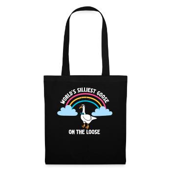 Worlds Silliest Goose On The Loose - Tote Bag - black - Front