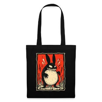 Monster Rabbit Bunny - Tote Bag - black - Front