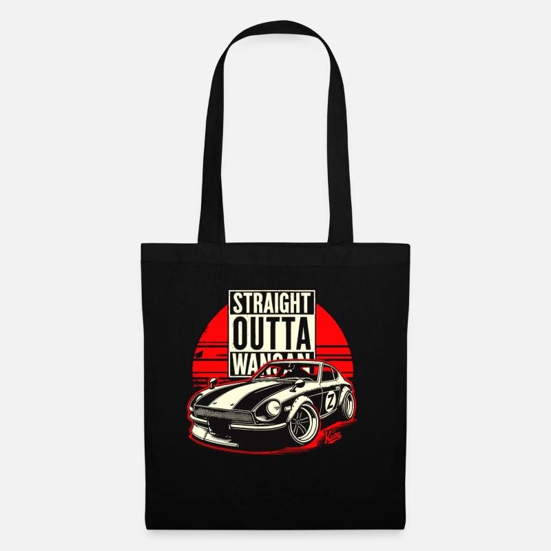 Direkt aus Wangan: Z Teufel Auto JDM Rennwagen - Stoffbeutel - Schwarz