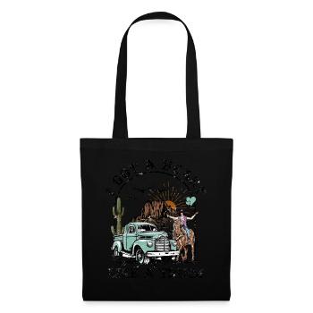 J’ai un cœur comme un camion - Sac en tissu - noir - Devant