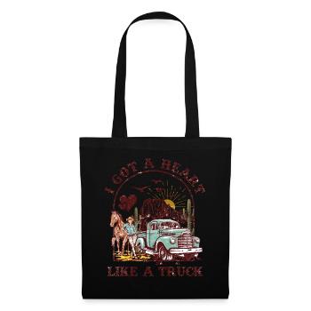 I Got A Heart Like A Truck - Tote Bag - black - Front