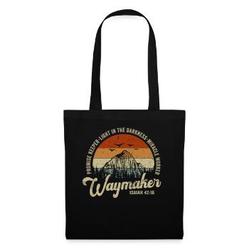 Waymaker Gardien de la promesse Faiseur de miracles - Sac en tissu - noir - Devant