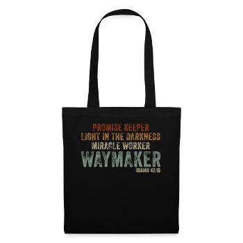 Waymaker Gardien de la promesse Faiseur de miracles - Sac en tissu - noir - Devant