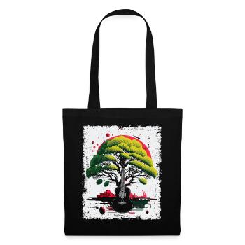 Yggdrasil Nature Musicien Arbre De Vie - Sac en tissu - noir - Devant