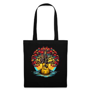 Yggdrasil Nature Musician Tree Of Life - Tote Bag - black - Front