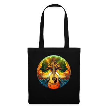 Yggdrasil Nature Musicien Arbre De Vie - Sac en tissu - noir - Devant