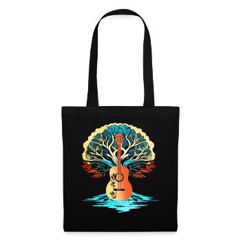 Yggdrasil Nature Musicien Arbre De Vie - Sac en tissu - noir - Devant