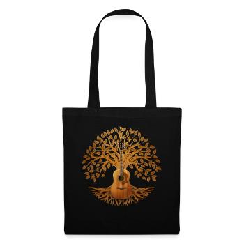 Yggdrasil Nature Musician Tree Of Life - Tote Bag - black - Front