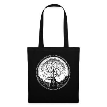 Yggdrasil Nature Musician Tree Of Life - Tote Bag - black - Front