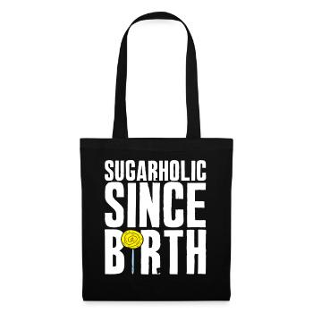 Sugarholic Sweets Amateur de bonbons au sucre - Sac en tissu - noir - Devant