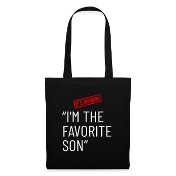 C'est officiel, je suis le fils préféré - Sac en tissu - noir - Devant