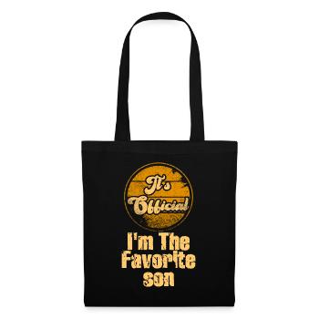 C'est officiel, je suis le fils préféré - Sac en tissu - noir - Devant