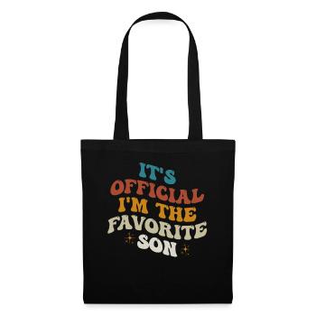 C'est officiel, je suis le fils préféré - Sac en tissu - noir - Devant