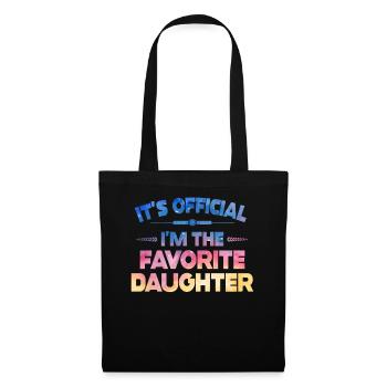 It's Official I'm The Favorite Daughter - Tote Bag - black - Front
