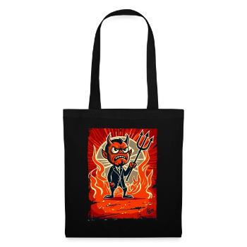Petit Satan en colère gérant de l’enfer - Sac en tissu - noir - Devant