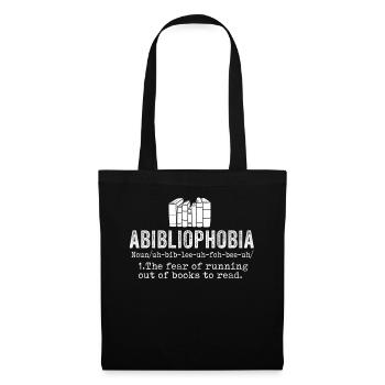Abibliophobie Rat de bibliothèque Lecture de livres - Sac en tissu - noir - Devant