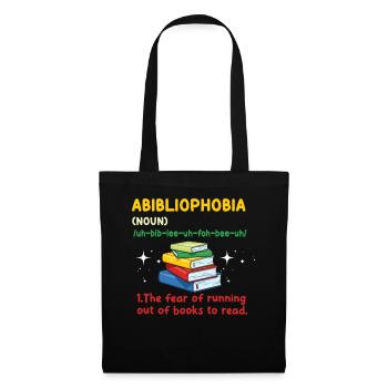 Abibliophobie Rat de bibliothèque Lecture de livres - Sac en tissu - noir - Devant